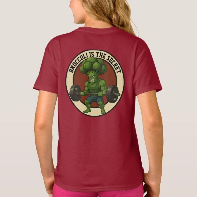 Camiseta Infantil Broccoli is the Secret - Back (Verso)