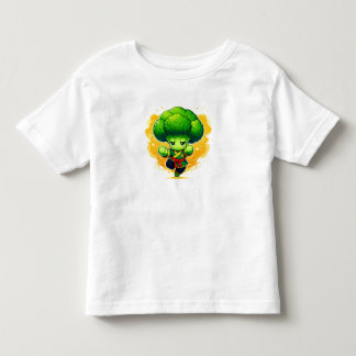 Camiseta Infantil Broccoli Karate Kid — Cute Veggie Warrior