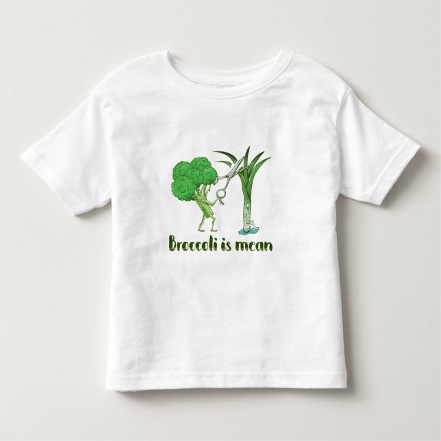 Camiseta Infantil Brócolis é a média (Frente)