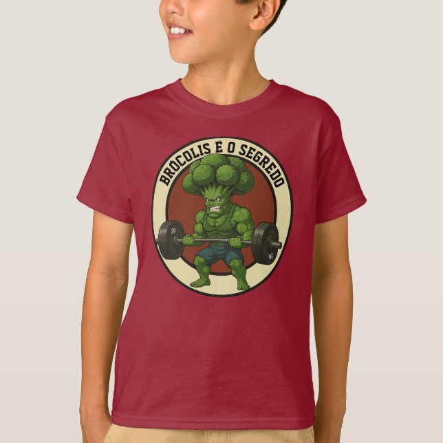 Camiseta Infantil Brócolis é o Segredo - Front (Frente)
