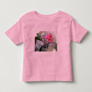Camiseta Infantil Bromélia Flores Rosa