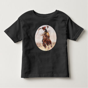 Camiseta Infantil "Bronco Bucking de um Hoss mau"