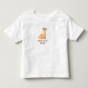 Camiseta Infantil Bronto Be Wild – Brontossauro Fofo 