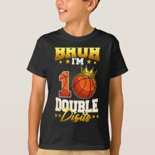 Camiseta Infantil Bruh Double Digits Basquete 10º