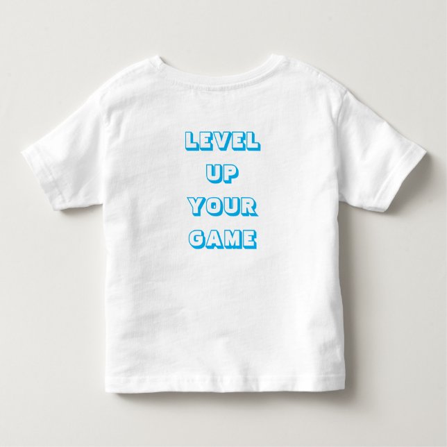 CAMISETA INFANTIL "BRUH" "NEVEL UP YOUR GAME" GARANTIA (Verso)
