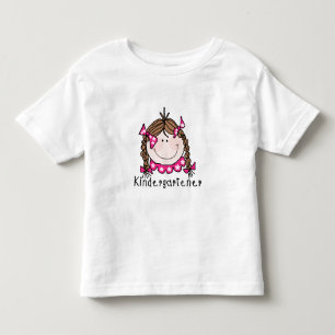Camiseta Infantil Brunette Girl Kindergartner