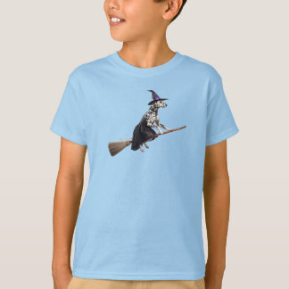 Camiseta infantil bruxa dálmata engraçada