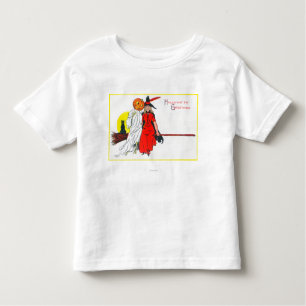 Camiseta Infantil Bruxa dos cumprimentos do Dia das Bruxas