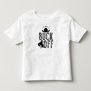 Camiseta Infantil Buck Off Western Themed Cowboy Rodeo
