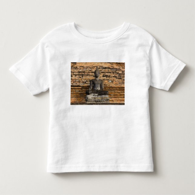 Camiseta Infantil Buda no Wat Mahathat. (Frente)