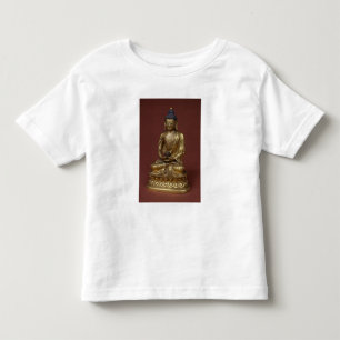 Camiseta Infantil Buddha Amitayus assentado na meditação