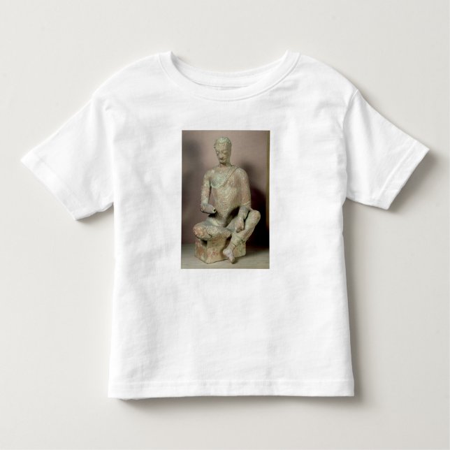 Camiseta Infantil Buddha assentou na meditação, de Fondukistan (Frente)