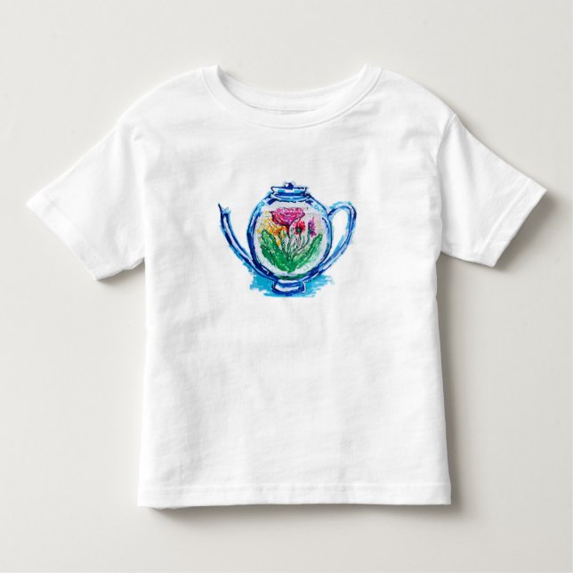 Camiseta Infantil Bule de Flor (Frente)