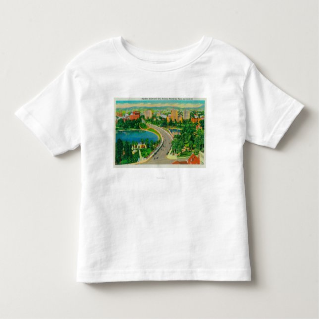 Camiseta Infantil Bulevar de Wilshire, gerador Douglas MacArthur (Frente)
