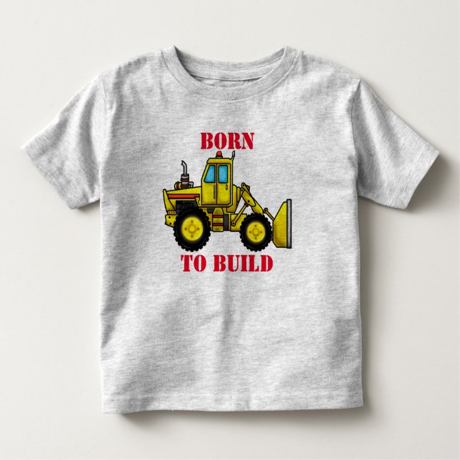 Camiseta Infantil Bulldozer Toddler Fine Jersey T-Shirt (Frente)
