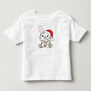 Camiseta Infantil Bunny Christmas Winter Animal Holiday Bunnies