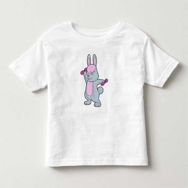 Camiseta Infantil Bunny Malhação Dumbbell (Frente)