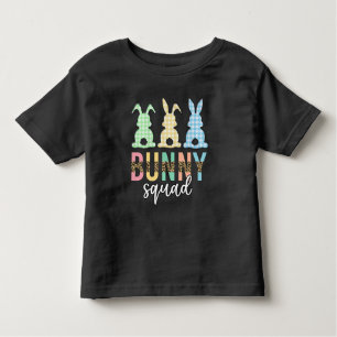 Camiseta Infantil Bunny Squad Coelhinho De Caça De Ovo De Páscoa