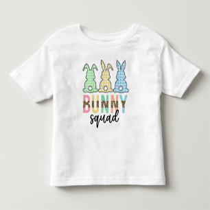 Camiseta Infantil Bunny Squad Coelhinho De Caça De Ovo De Páscoa