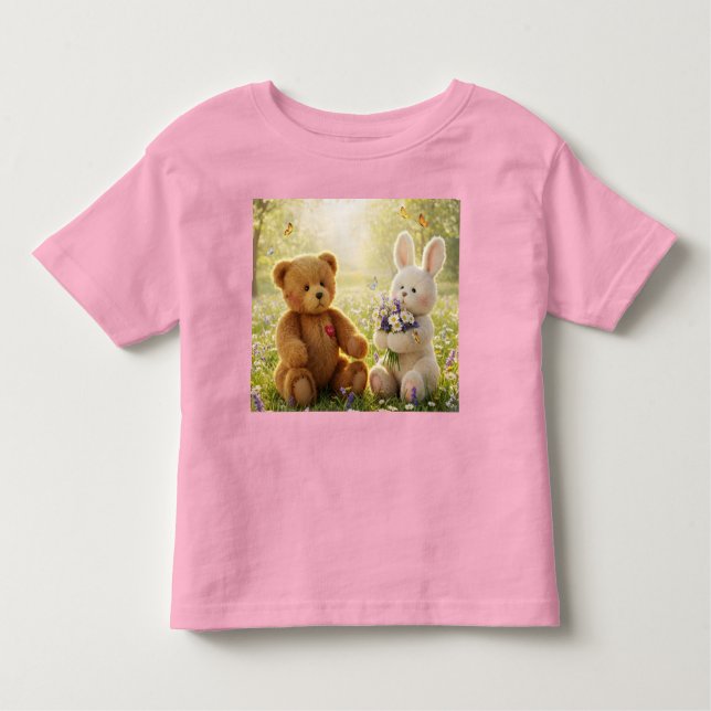 Camiseta Infantil Buquê primavera (Frente)