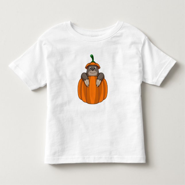 Camiseta Infantil Buraco com Abóbora (Frente)