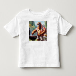 Camiseta Infantil Burgers de Griling de Pé Grande