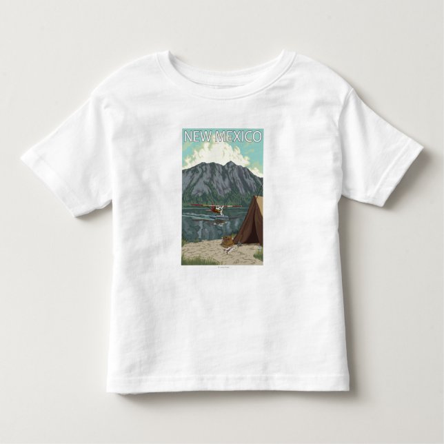 Camiseta Infantil Bush FishingNew plano México (Frente)