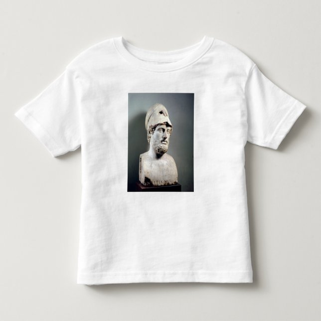 Camiseta Infantil Busto da cópia de Pericles de um original grego (Frente)