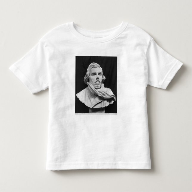 Camiseta Infantil Busto de Eugene Delacroix (Frente)