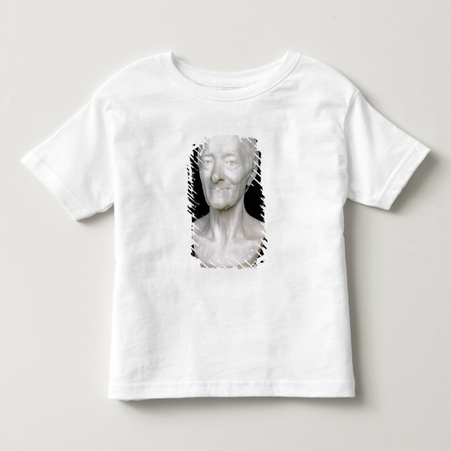 Camiseta Infantil Busto de Voltaire sem sua peruca, 1778 (Frente)