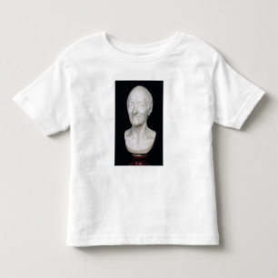 Camiseta Infantil Busto de Voltaire sem sua peruca, 1778