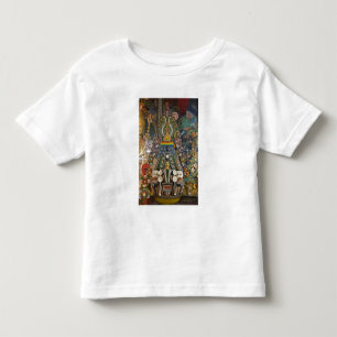 Camiseta Infantil Butão. Bolos cerimoniais feitos por monges adornam