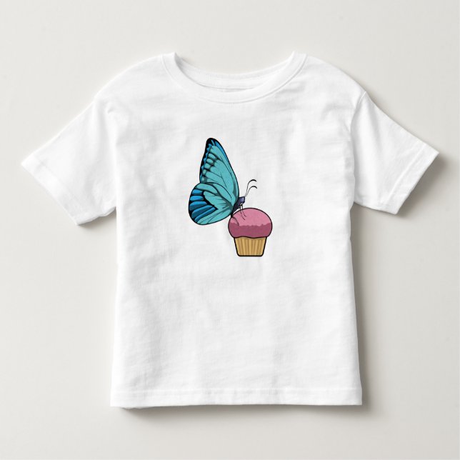 Camiseta Infantil Butterfly with Muffin (Frente)