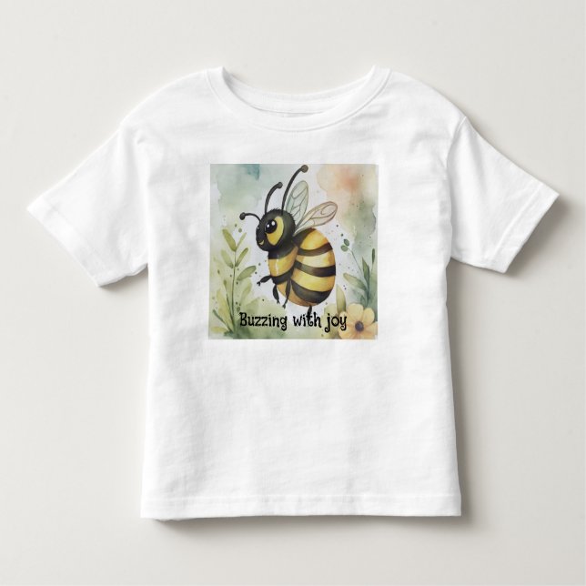 Camiseta Infantil Buzzing with joy  (Frente)