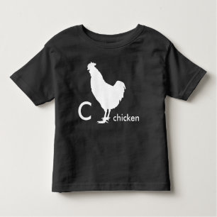 Camiseta Infantil C é para a galinha