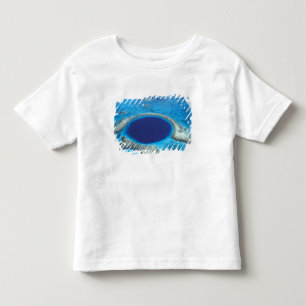 Camiseta Infantil CA, Belize. Vista aérea de Blue Hole (diâmetro