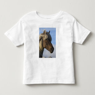 Camiseta Infantil Cabeça de cavalo islandês, Islândia