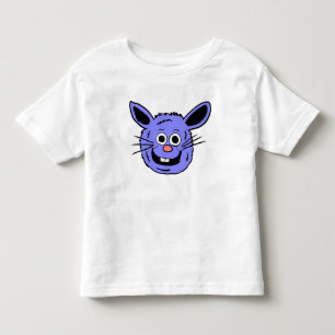 Camiseta Infantil Cabeça de Coelho Azul