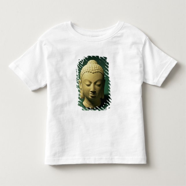 Camiseta Infantil Cabeça do Buddha, Sarnath (arenito) (Frente)