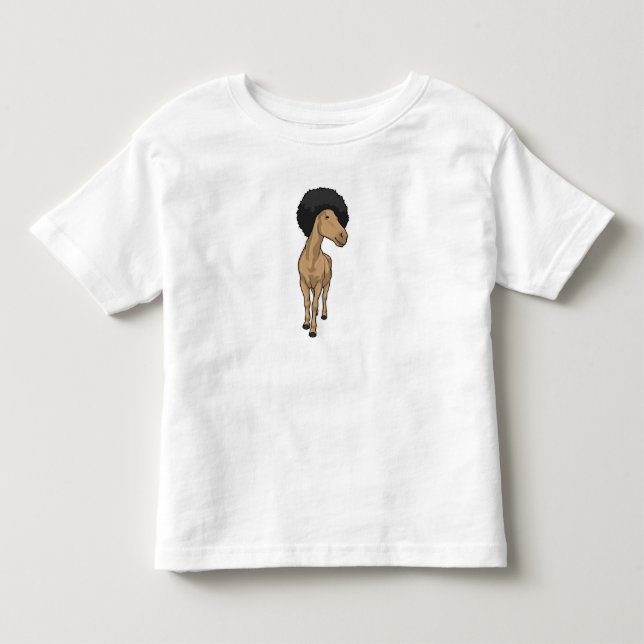 Camiseta Infantil Cabelo Afro de Cavalo (Frente)