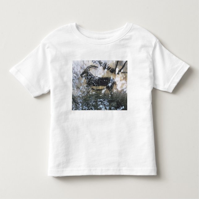 Camiseta Infantil Cabra ou cabra-montesa, pintura da rocha na sala (Frente)