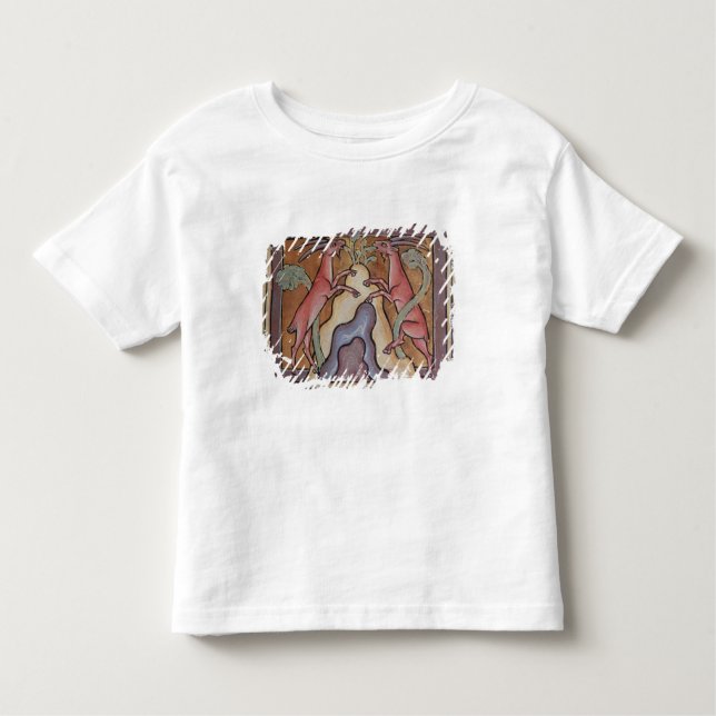 Camiseta Infantil Cabras selvagens de Roy de um bestiário (Frente)
