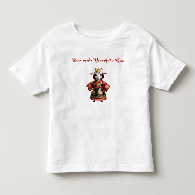Camiseta Infantil Cabrito com Fantasia Chinesa (Frente)