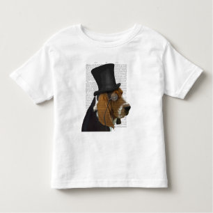Camiseta Infantil Caça-Basset, Caça-Formal e Chapéu