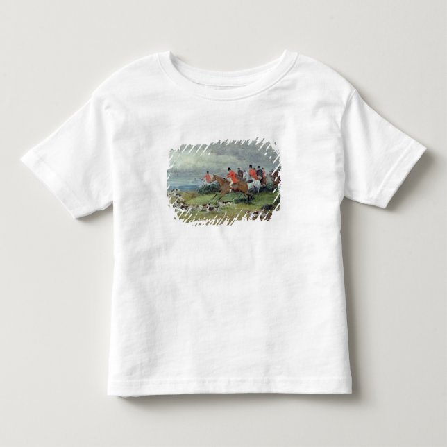 Camiseta Infantil Caça de Fox em Surrey, século XIX (Frente)