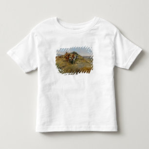 Camiseta Infantil Caça do búfalo, 1891 (óleo em canvas)