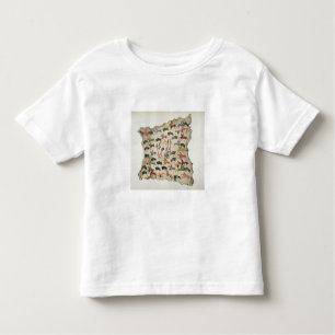 Camiseta Infantil Caça do búfalo (pigmento na alce-pele)