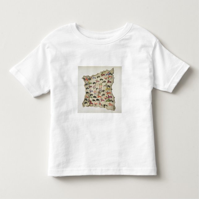 Camiseta Infantil Caça do búfalo (pigmento na alce-pele) (Frente)