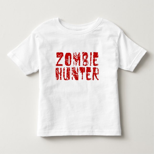 Camiseta Infantil Caçador do zombi (Frente)