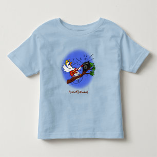 Camiseta Infantil Cacatua engraçado tocando guitarra de rock desenho